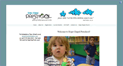 Desktop Screenshot of hopepreschool.net